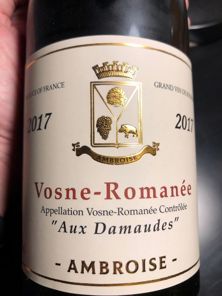 RW91-93❣️Bertrand Ambroise Vosne-Romanee 2019 Maison Bertrand Ambroise Vosne-Romanée Les Damaudes