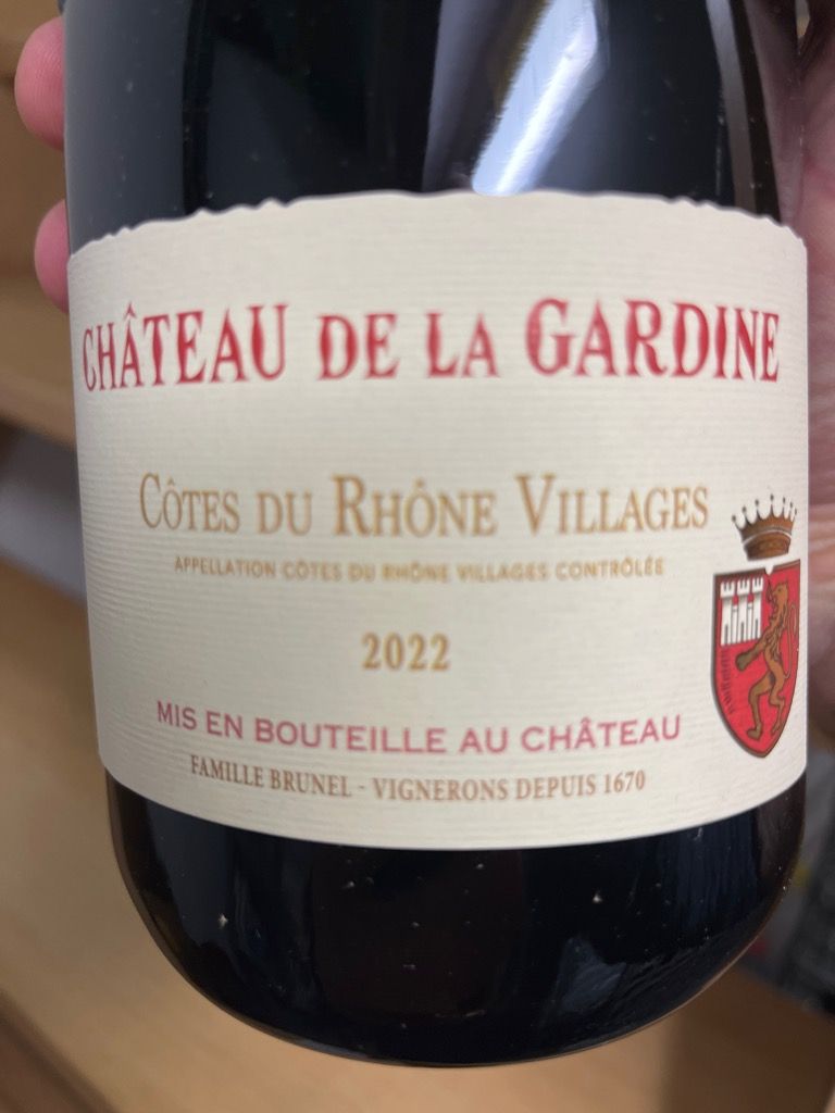 2022 Château de la Gardine Côtes du Rhône Villages - CellarTracker