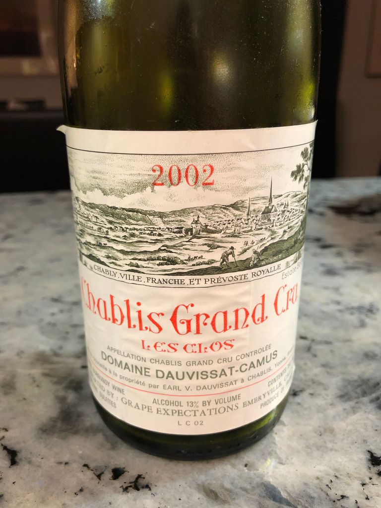 2002 Vincent Dauvissat (René & Vincent) Chablis Grand Cru 2002 Vincent Dauvissat (René & Vincent) Chablis Grand Cru