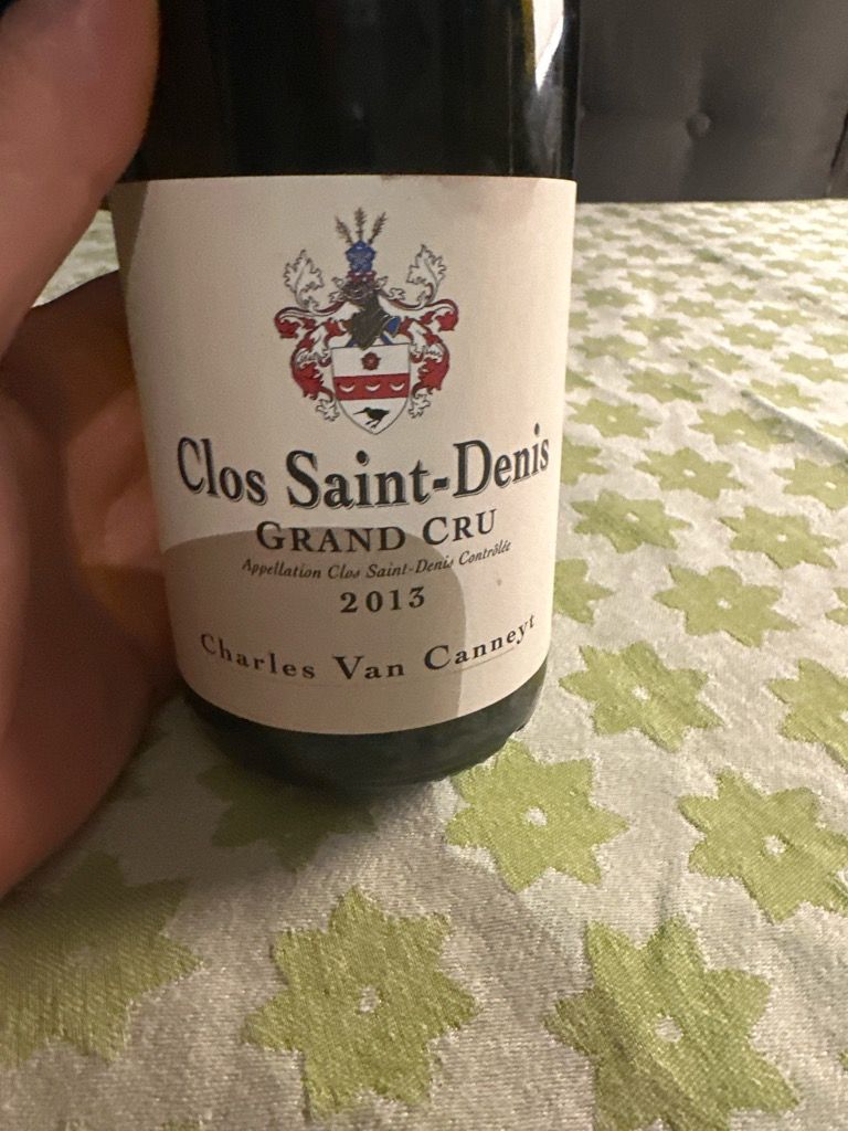 2020 Charles Van Canneyt Clos Saint-Denis - CellarTracker