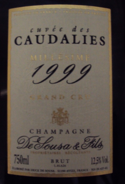 2013 De Sousa et Fils Champagne Grand Cru Cuvée des Caudalies