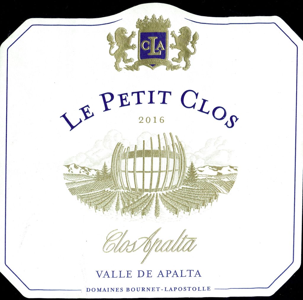 2016 Clos Apalta Le Petit Clos, Chile, Rapel Valley, Colchagua Valley, Apalta CellarTracker