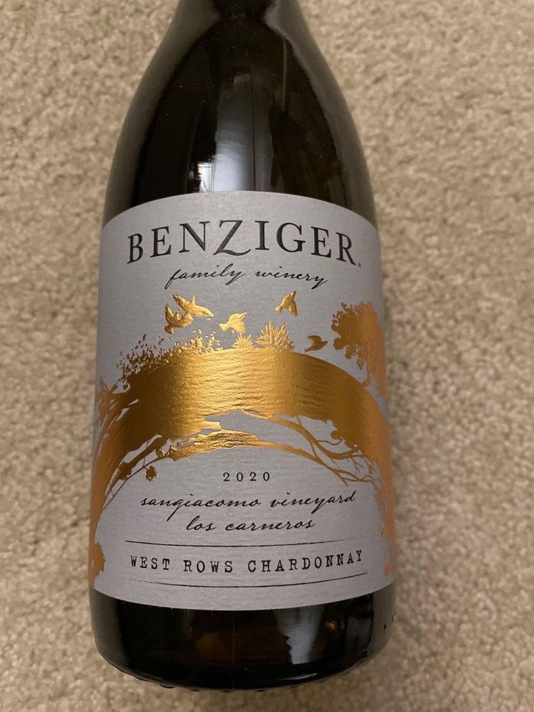 ワイン SHIN55 2020 Signaterra / Benziger Chardonnay West Rows Sangiacomo