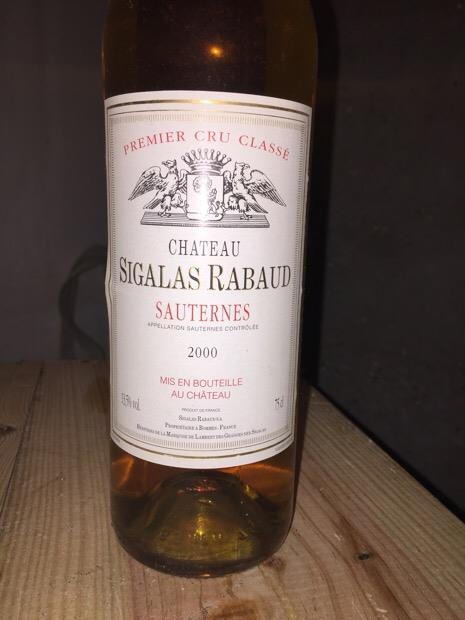 2000 Château Sigalas Rabaud, France, Bordeaux, Sauternais, Sauternes ...