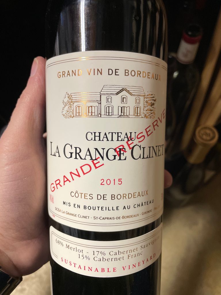 2015 Château La Grange Clinet Grande Réserve - CellarTracker