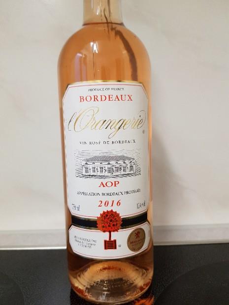 2015 L'Orangerie Bordeaux Rosé - CellarTracker