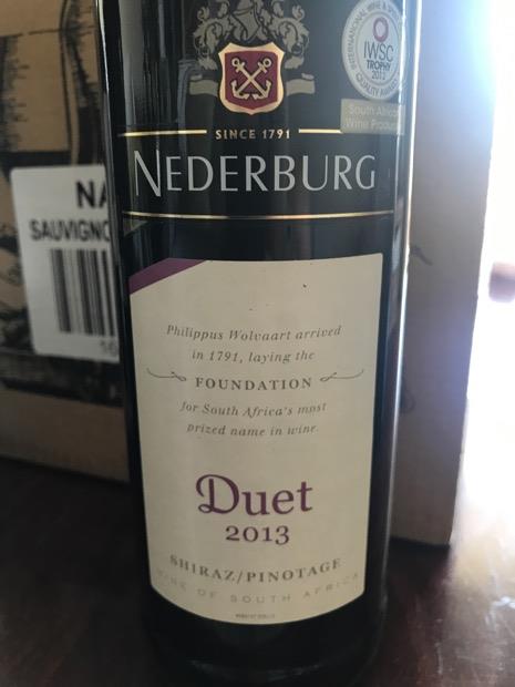 2013 Nederburg Duet South Africa Coastal Region CellarTracker
