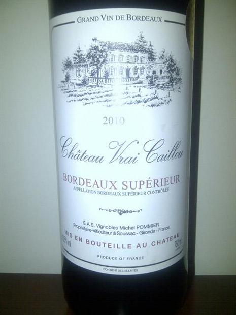 Chateau Real-Caillou 2010 赤ワイン 2010 Château Vrai Caillou - CellarTracker