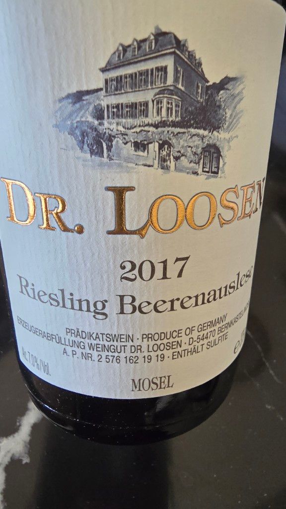 2017 Dr. Loosen Riesling Beerenauslese - CellarTracker