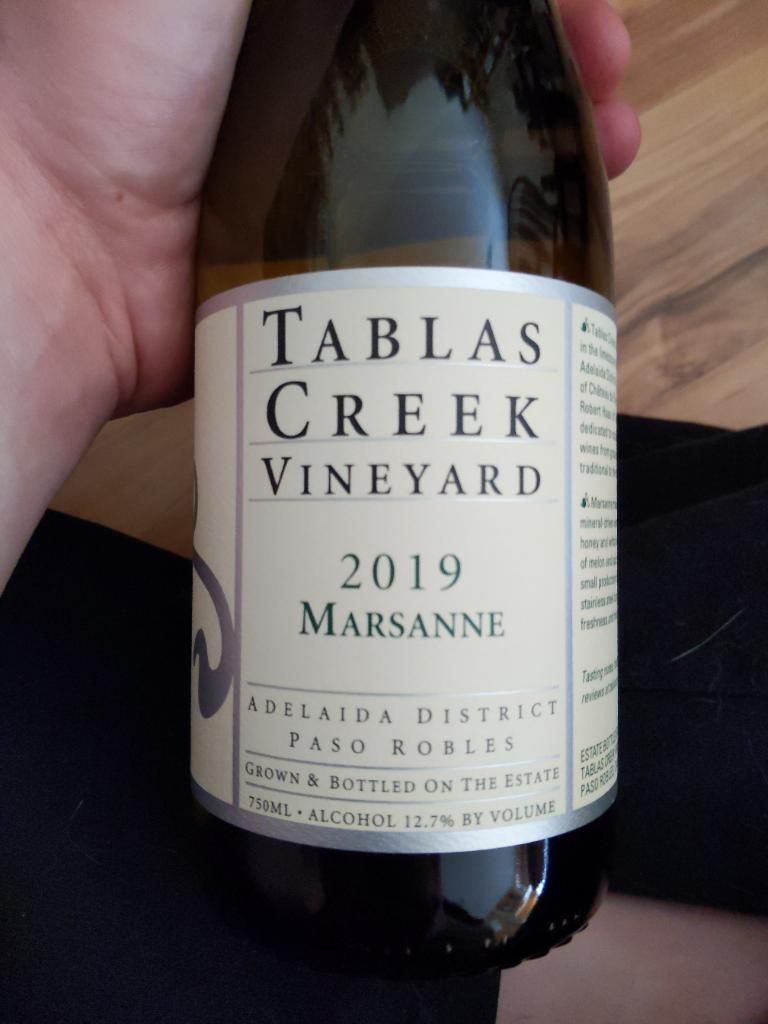 wine 2019 Tablas Creek Marsanne wineismylife