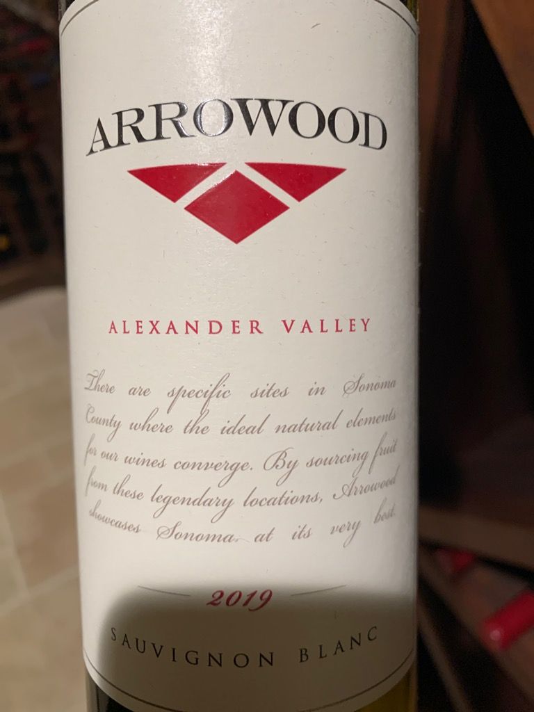 2019 Arrowood Sauvignon Sonoma Estates California, USA
