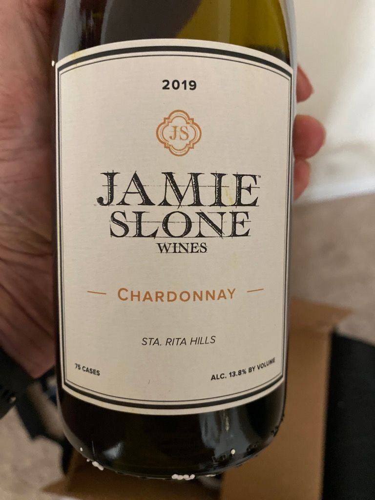 2019 Jamie Slone Wines Chardonnay, USA, California, Central Coast, Sta ...