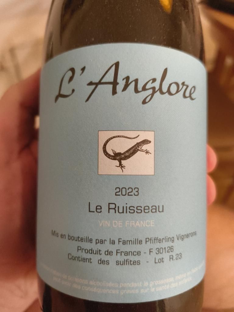 L'Anglore Le Ruisseau 2023 750ml ラングロール 2023 Domaine de l'Anglore Vin de France Le Ruisseau - CellarTracker