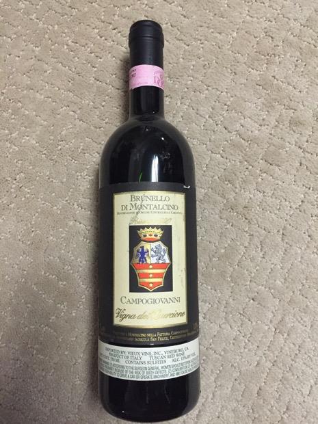 1990 Campogiovanni (San Felice) Brunello di Montalcino Riserva Il