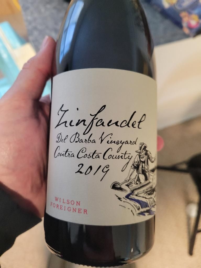 2019 Wilson Foreigner Old Vine Zinfandel Del Barba Vineyard - CellarTracker