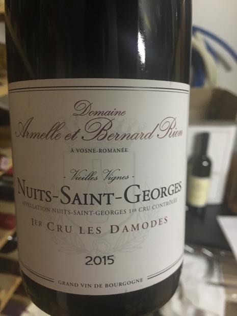 2015 Domaine Armelle Et Bernard Rion Nuits St. Georges 1er Cru Les ...