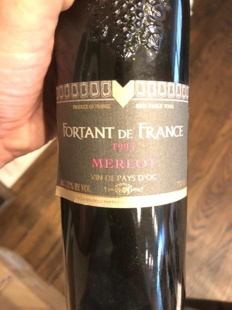 1995 Fortant de France Merlot Vin de Pays d'Oc - CellarTracker