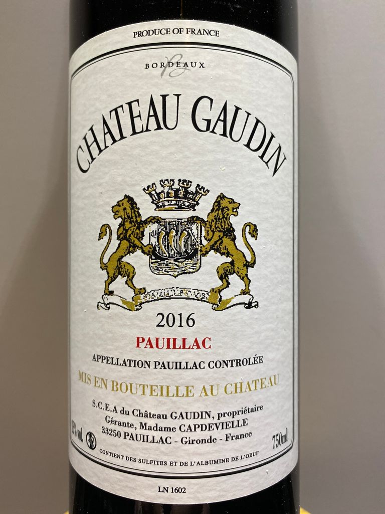 2012 Château Gaudin - CellarTracker