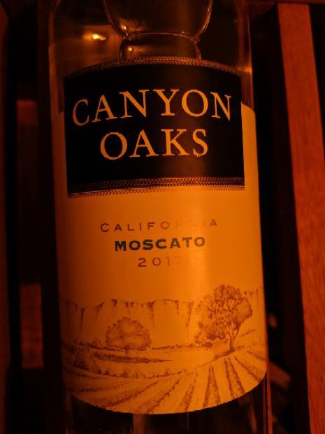 2020 Canyon Oaks Vineyards Moscato, USA, California - CellarTracker