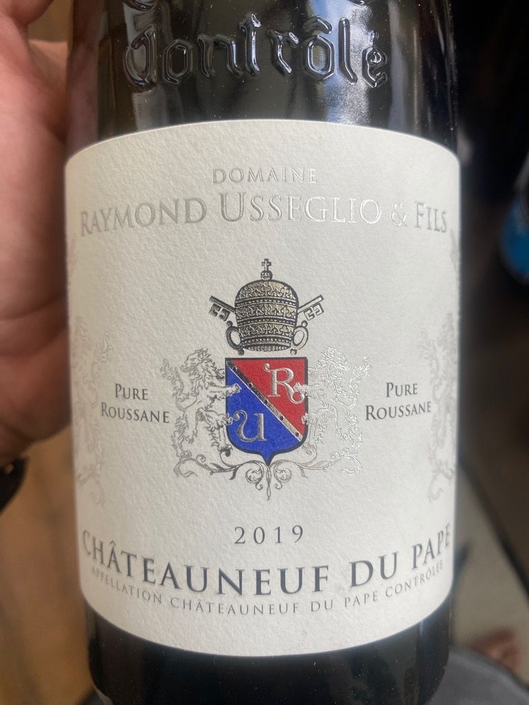 2019 Domaine Raymond Usseglio & Fils ChâteauneufduPape Blanc Pure