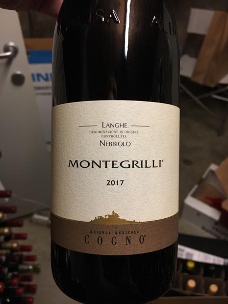 2017 Azienda Agricola Elvio Cogno Langhe Nebbiolo Montegrilli, Italy ...