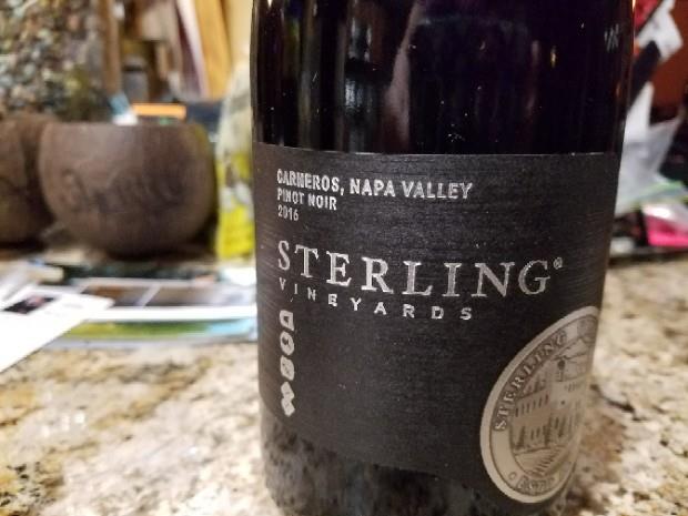 2016 Sterling Vineyards Pinot Noir, USA, California, Napa / Sonoma ...