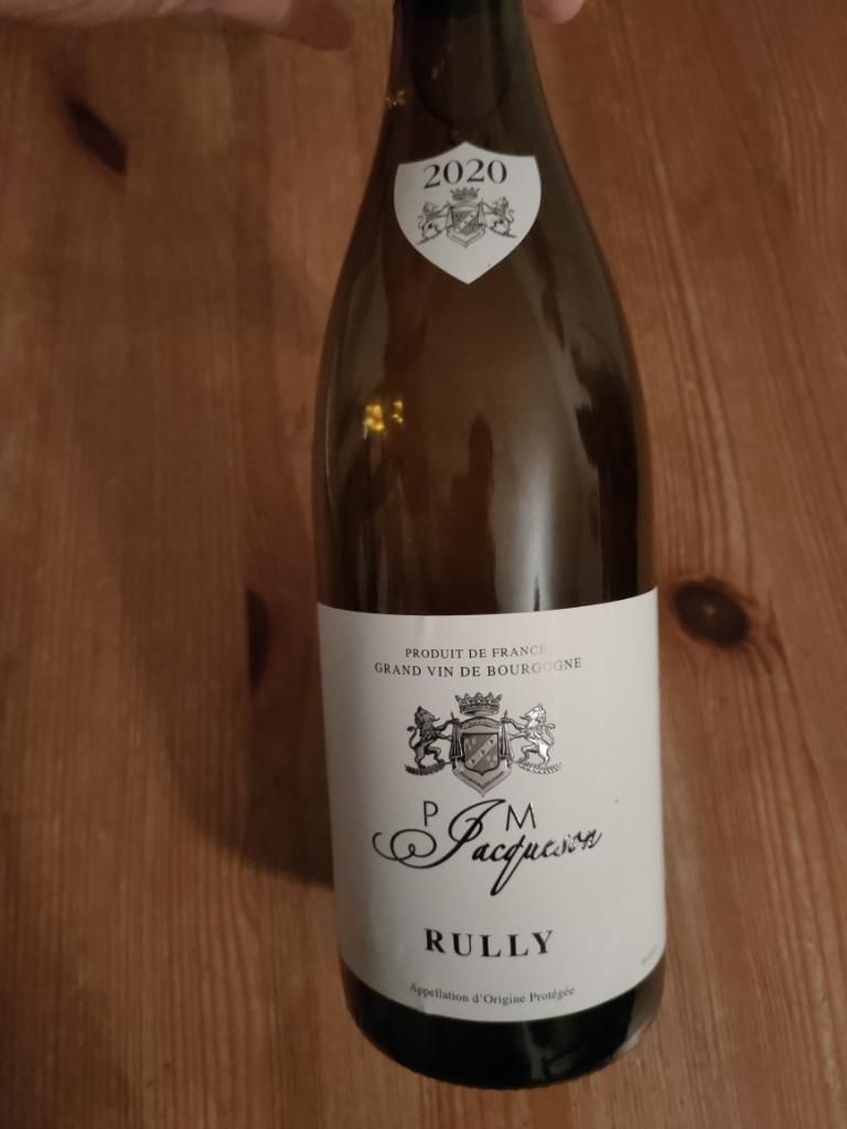 2020 Paul et Marie Jacqueson Rully Blanc, France, Burgundy, Côte ...