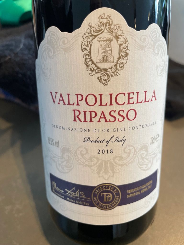 2020 Sartori di Verona Ripasso della Valpolicella, Italy, Veneto ...