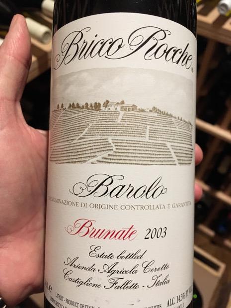 2003 Azienda Bricco Rocche Ceretto Barolo Brunate CellarTracker