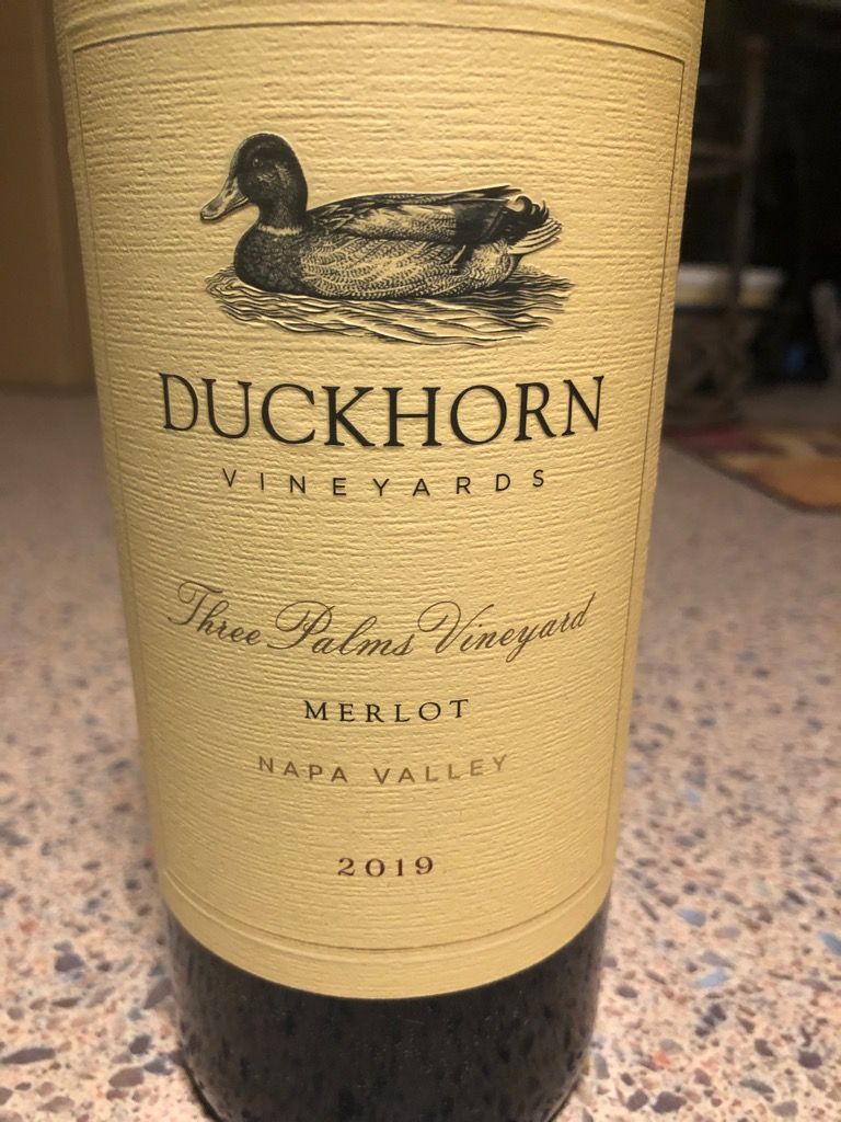 2008 Duckhorn Vineyards Merlot Premiere Napa Valley Lot 33 Three Palms ...