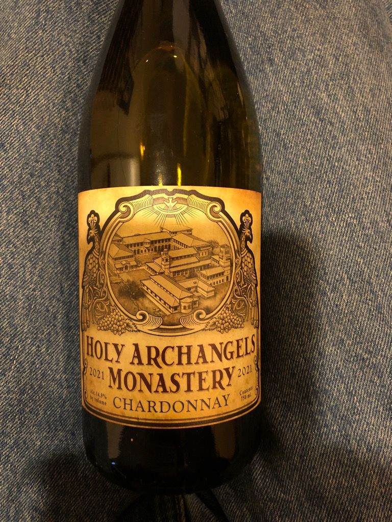 Label Monastery 2019 Holy Archangels Greek Orthodox Monastery Chardonnay Holy ...