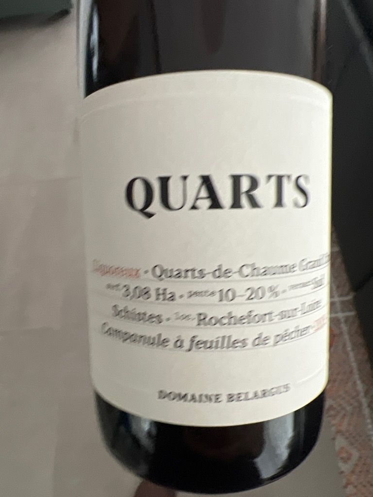 2021 Domaine Belargus Quarts de Chaume Grand Cru Liquoreux, France ...
