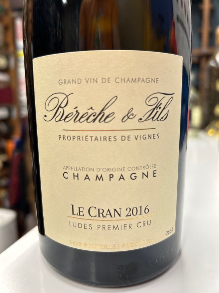 2016 Bérêche et Fils Champagne Premier Cru Le Cran Ludes