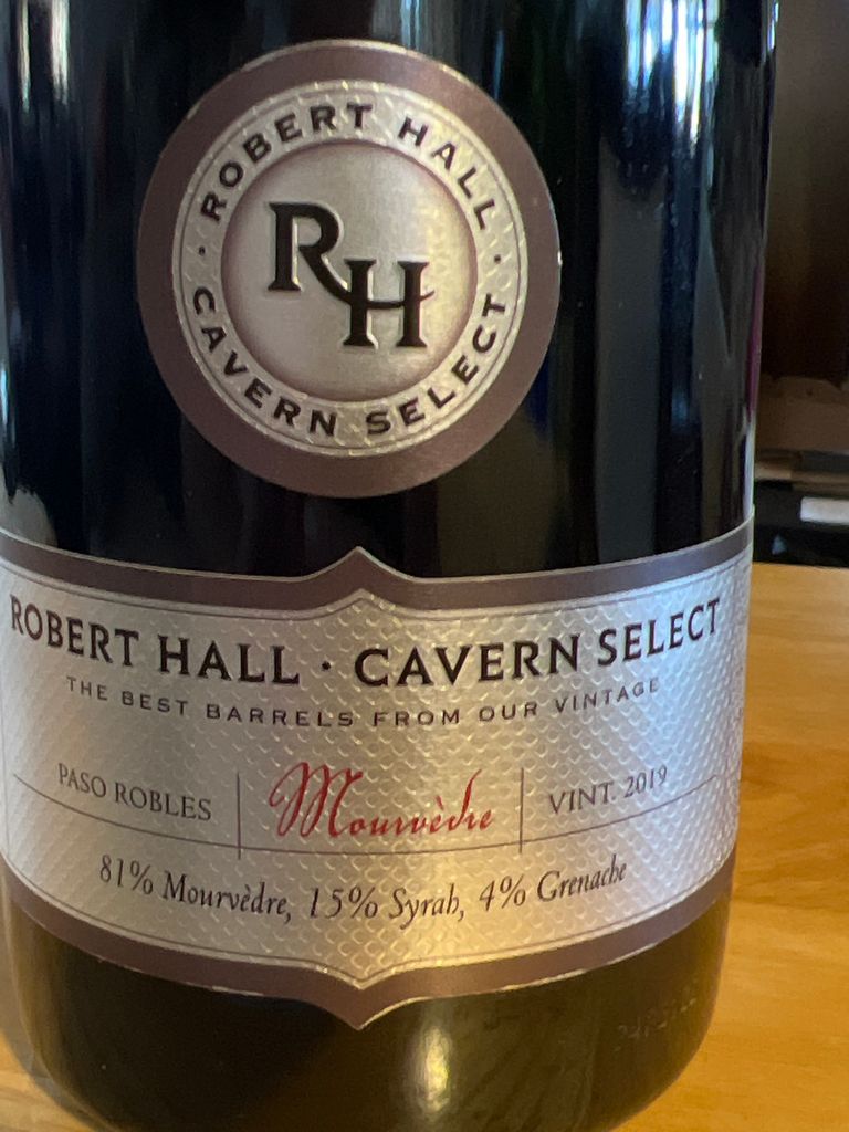 2019 Robert Hall Mourvèdre Cavern Select, USA, California, Central ...