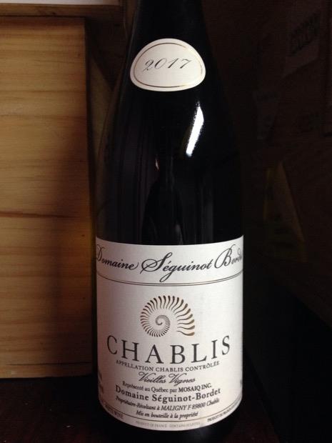 2022 Domaine Séguinot-Bordet Chablis - CellarTracker