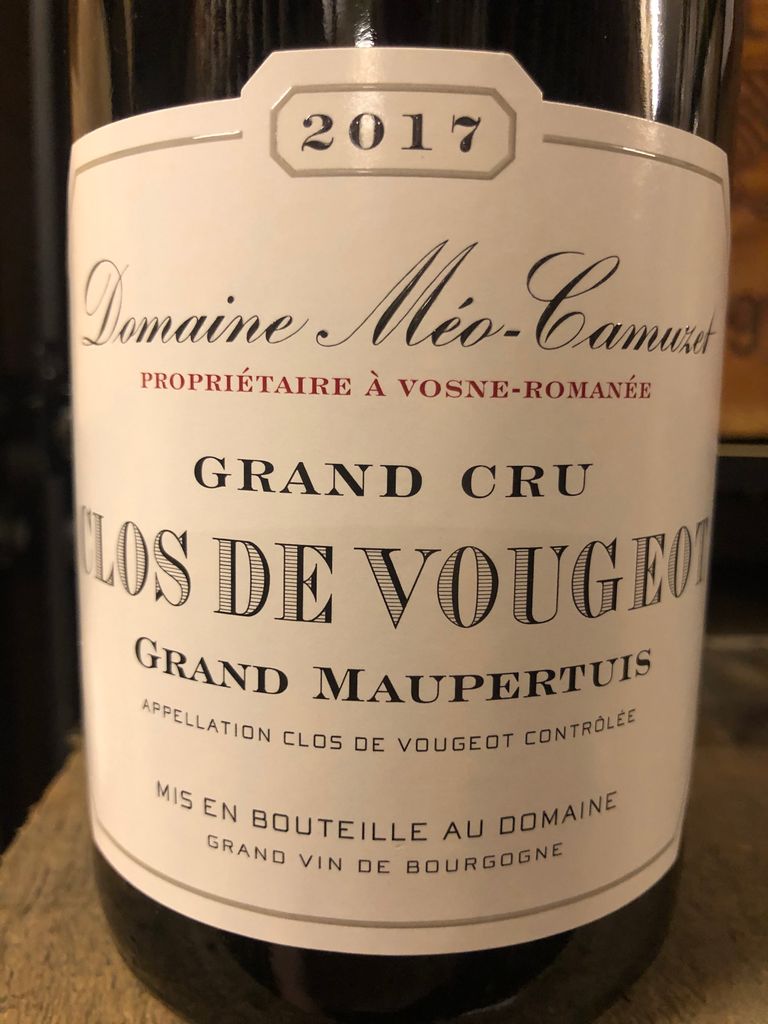 2014 Domaine Méo-Camuzet Clos Vougeot Grand Maupertuis - CellarTracker