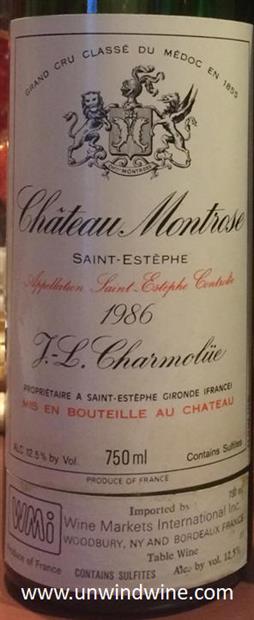 1986 Château Montrose - CellarTracker