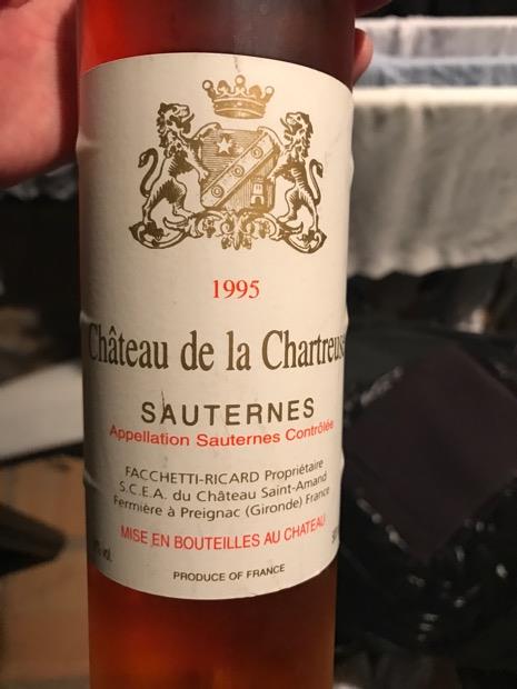 1997 J. Ricard Château de la Chartreuse, France, Bordeaux, Sauternais ...
