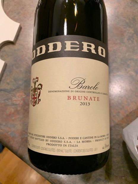 2013 Oddero Barolo Brunate CellarTracker