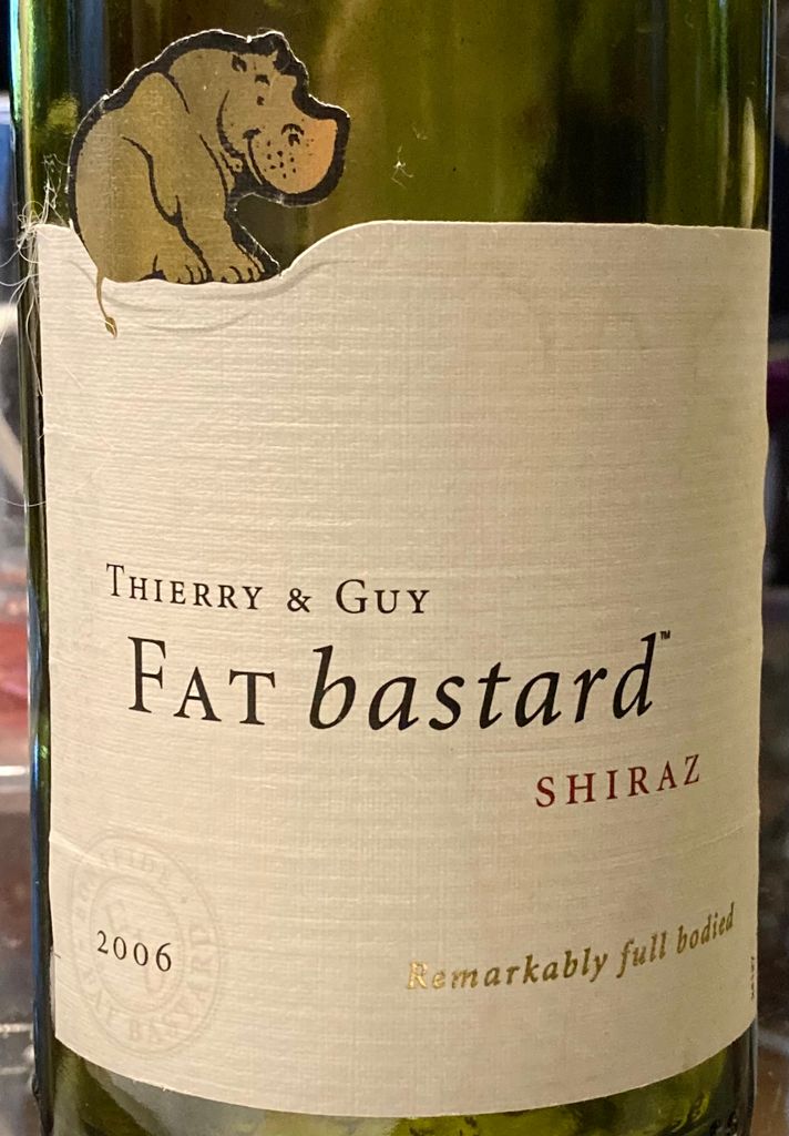 2005 Thierry And Guy Shiraz Vin De Pays D'Oc Fat Bastard, France ...