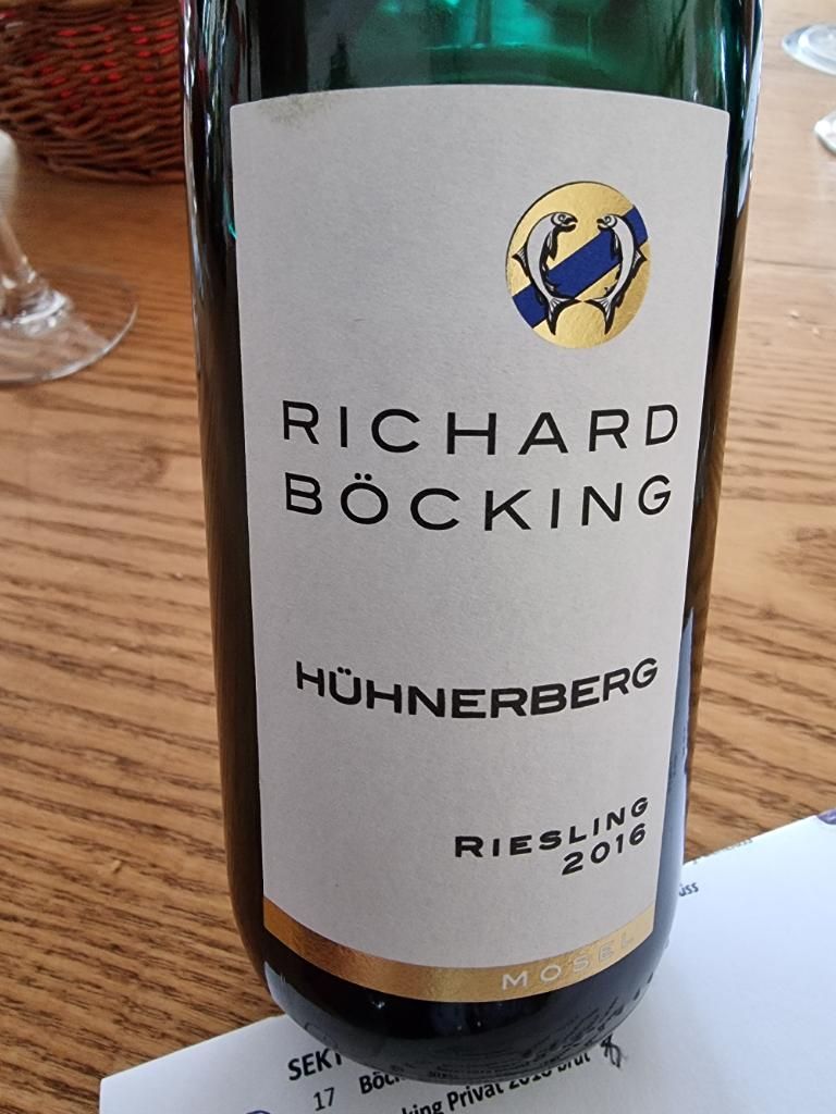Richard Bocking Riesling 2016 Richard Bocking Trarbacher Hühnerberg Riesling, Germany, Mosel ...