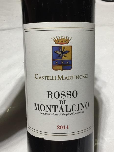 2015 Castelli Martinozzi Rosso di Montalcino, Italy, Tuscany ...