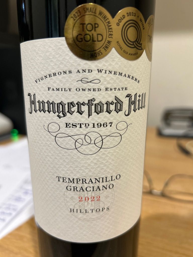 2023 Hungerford Hill Classic Hilltops Tempranillo Graciano, Australia ...