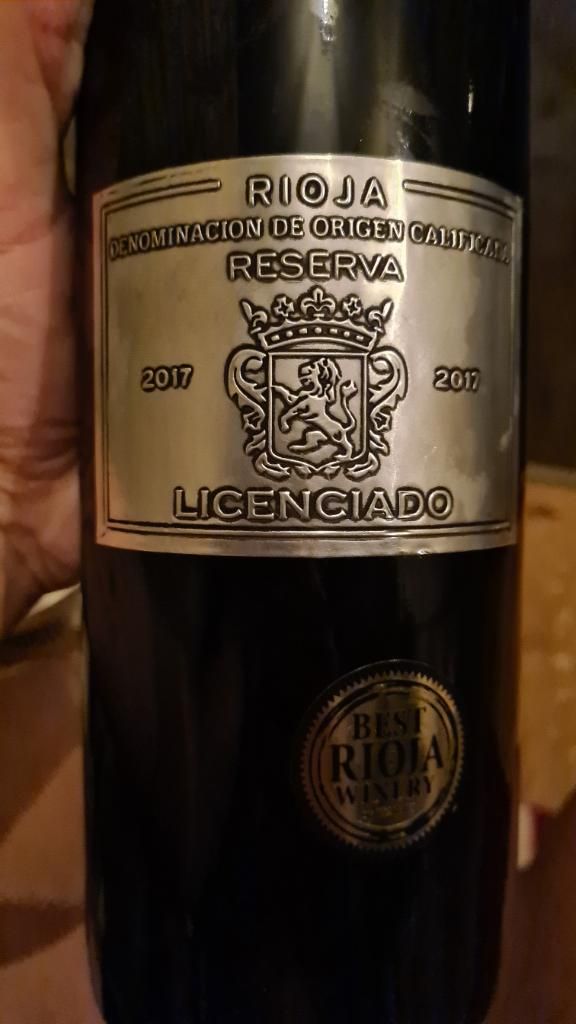 2017 Bodegas Burgo Viejo Rioja Licenciado Reserva, Spain, La Rioja