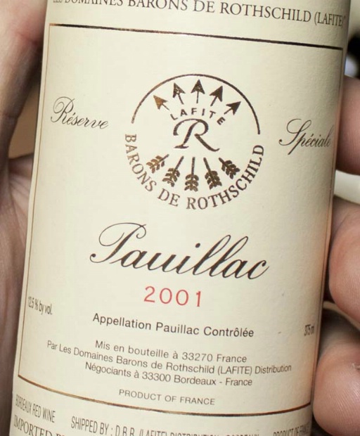 2001 Barons de Rothschild (Lafite) Pauillac Réserve Spéciale 2001 Barons de Rothschild (Lafite) Pauillac Réserve Spéciale