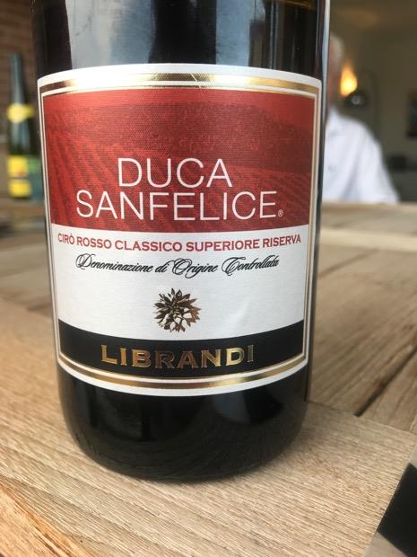 2007 Librandi Cir Classico Superiore Riserva Duca Sanfelice