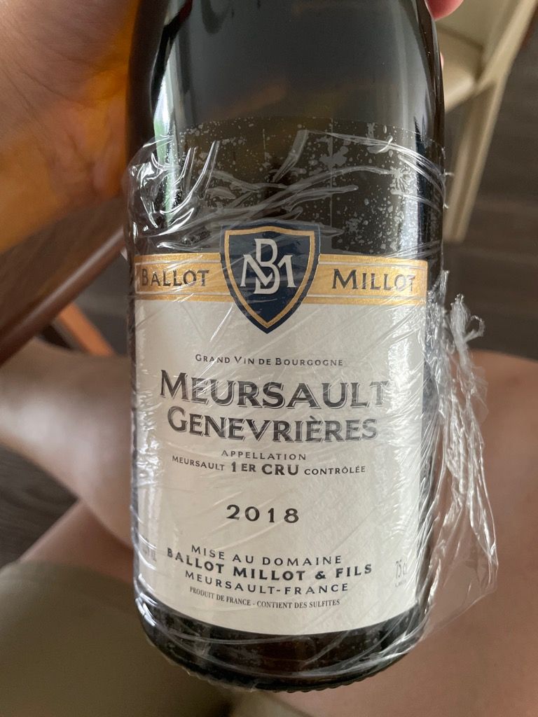 2019 Ballot-Millot & Fils Meursault 1er Cru Les Genevrières, France