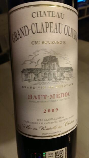 2010 Château Grand Clapeau Olivier, France, Bordeaux, Médoc, Haut-Médoc ...