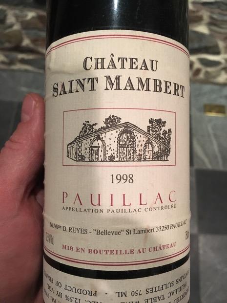 1994 Château Saint Mambert - CellarTracker