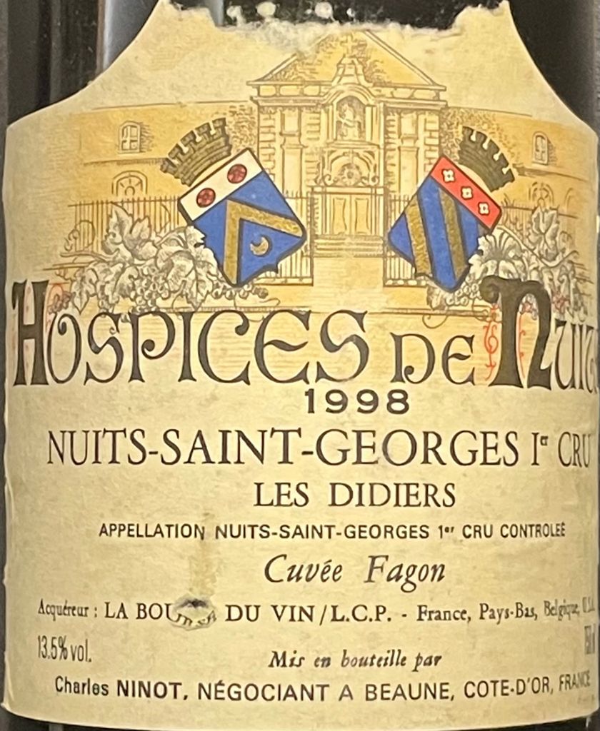 1976 Hospices De Nuits Nuits St. Georges 1er Cru Les Didiers Cuvée ...